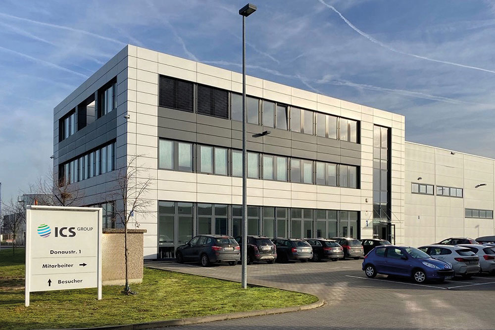 Firmensitz der ICS Group in 65451 Kelsterbach