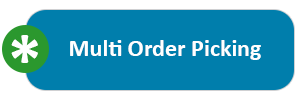 Multi-order picking can significantly increase the efficiency of order picking with a high number of orders with an average number of items and small goods.